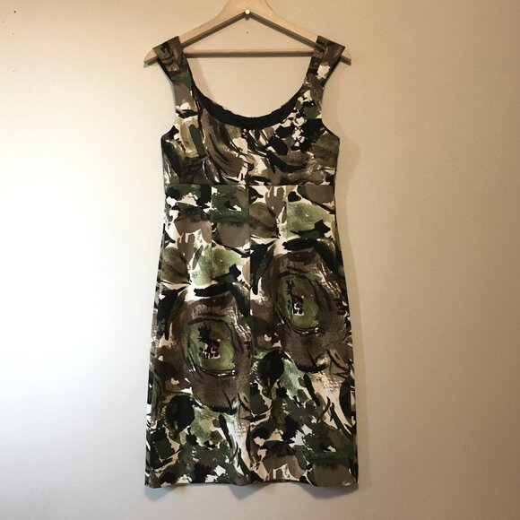 Connected Apparel Sleeveless Jungle Empress Waist Midi Dress - Picture 2 of 16